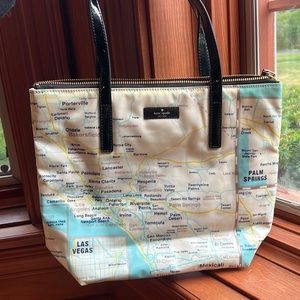 One of a kind Kate Spade “Map” Tote bag. Never been used. 10x12 size